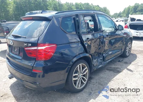 2016 BMW X3 xDrive28I z USA, uszkodzony, nr VIN 5UXWX9C55G0D91904